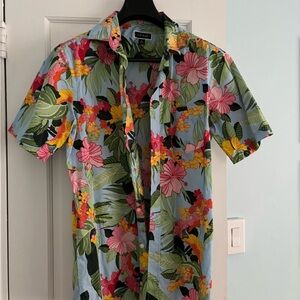 Club Room Multicolor Floral Button Down Shirt